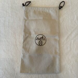 Hermes Herringbone Dust Bag For Purse Shoes 15.5" x 8.75" Authentic Luxury
